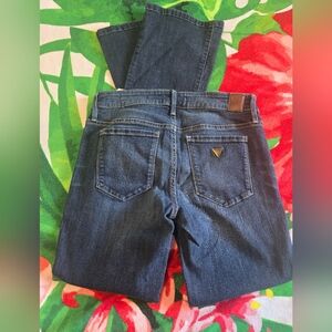 GUESS Women's Sexy Boot Mid Rise Jeans